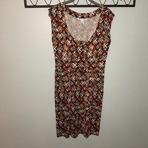 Diane Von Furstenberg Geometrical Patterned Dress
